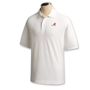 Alabama Crimson Tide Men's Ace Polo - White